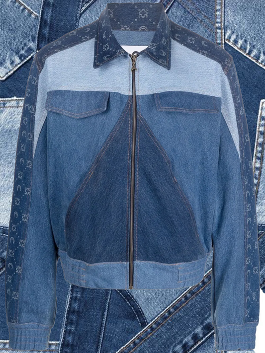 Denim Patched Jacket